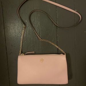 Tory Burch light pink crossbody bag